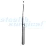 BRUN CURETTE, SOLID HEX HANDLE, 9" ANGLED 45 DEGREE SZ 1